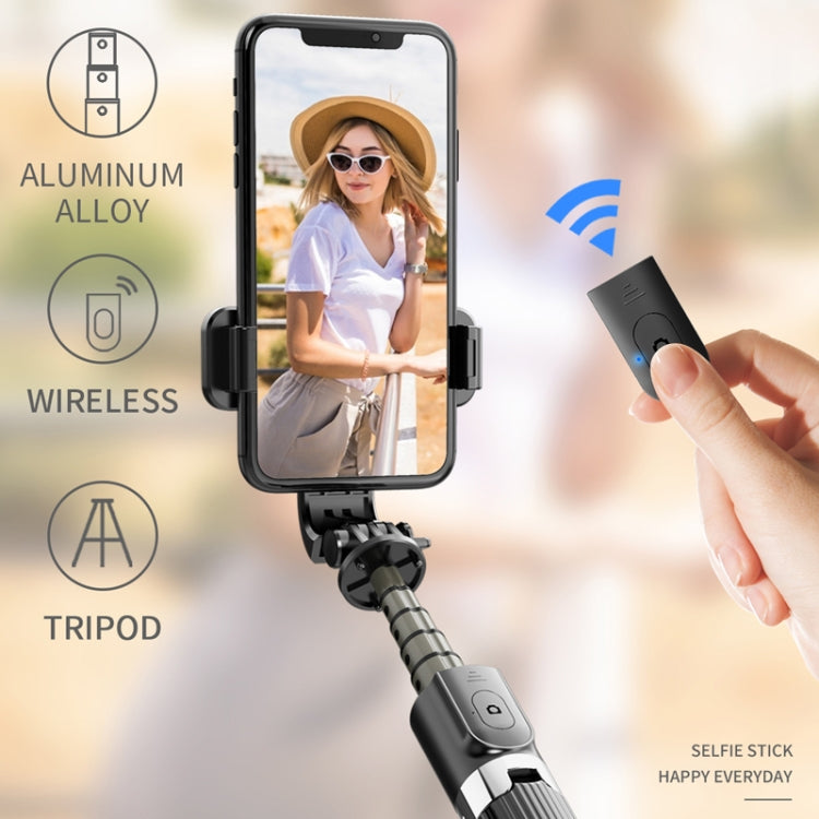 L03 Bastone selfie pieghevole con treppiede Bluetooth in lega di alluminio, L03 White, L03 Black