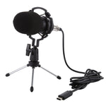Microfono a condensatore USB BM-700 con cappuccio antivento