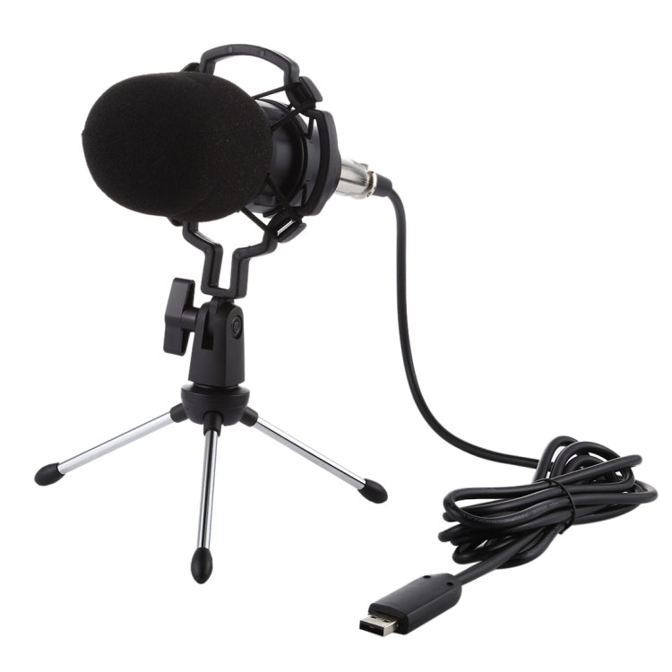 Microfono a condensatore USB BM-700 con cappuccio antivento