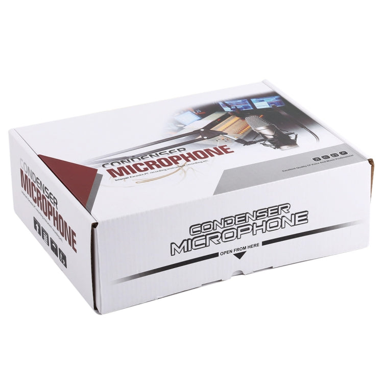 Microfono a condensatore USB BM-700 con cappuccio antivento
