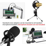 Microfono a condensatore USB BM-700 con cappuccio antivento
