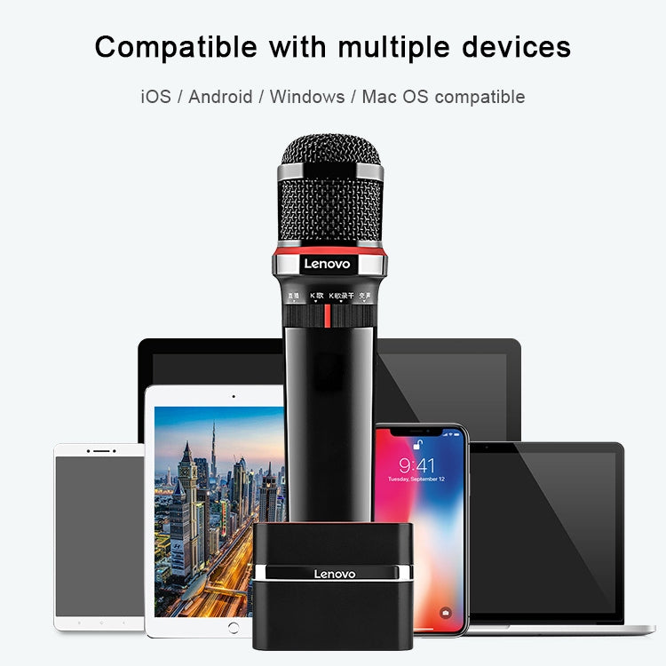 Original Lenovo UM20-U K Song Wireless Digital Microphone Live Recording Equipment with Wireless Receiver