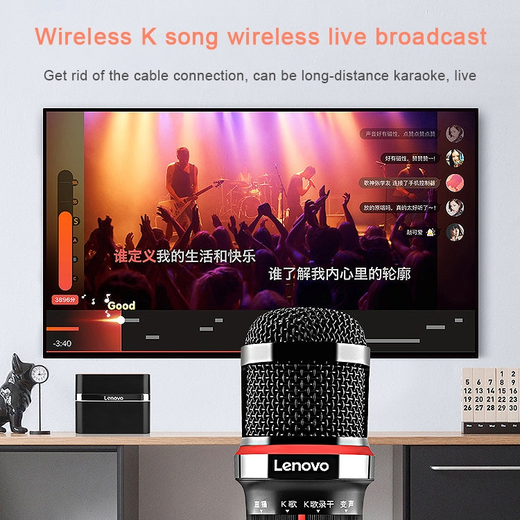 Attrezzatura per la registrazione dal vivo con microfono digitale wireless originale Lenovo UM20-U K Song con ricevitore wireless