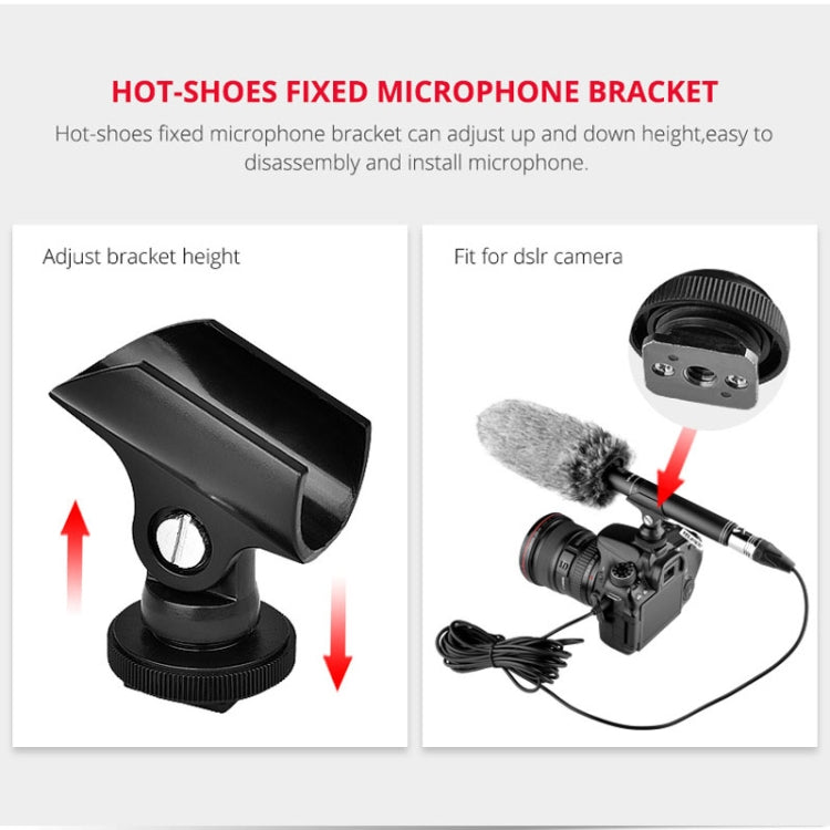 YELANGU YLG9933A MIC07 Microfono professionale per video shotgun a condensatore per interviste con adattatore audio da 6,5 mm e cavo audio RXL da 3,5 mm