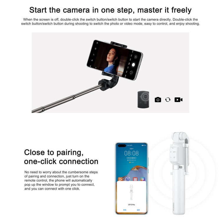 Original Huawei Wireless Bluetooth Tripod Selfie Stick