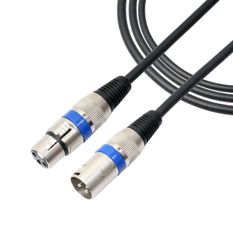 Cavo audio per microfono schermato MIC da 1,8 m a 3 pin XLR maschio a XLR femmina, Length: 1.8m (Blue)