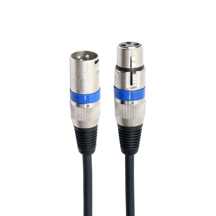 Cavo audio per microfono schermato MIC da 1,8 m a 3 pin XLR maschio a XLR femmina, Length: 1.8m (Blue)