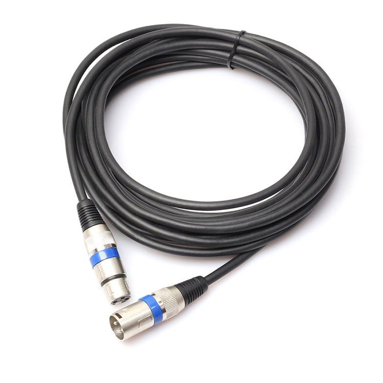 Cavo audio per microfono schermato MIC da 1,8 m a 3 pin XLR maschio a XLR femmina, Length: 1.8m (Blue)