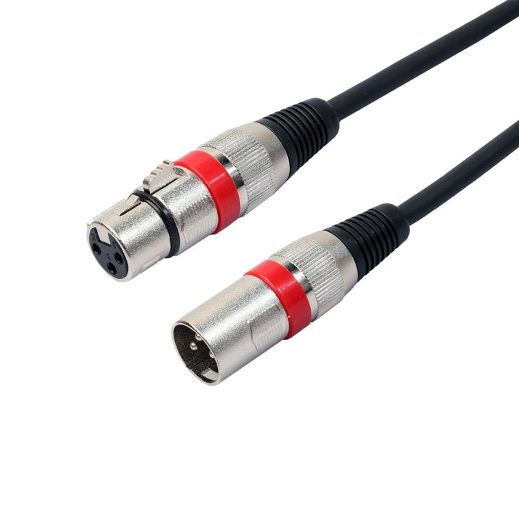 Cavo audio per microfono schermato MIC da 1,8 m a 3 pin XLR maschio a XLR femmina, Length: 1.8m (Red)