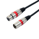 Cavo audio XLR 3 pin maschio-femmina 10 m rosso