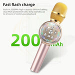 Microfono Karaoke Wireless Bluetooth 5.0 con Luci Colorate