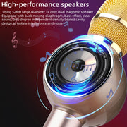 K2 Bluetooth 5.0 Karaoke Wireless Bluetooth Microphone with Live Colorful Lights