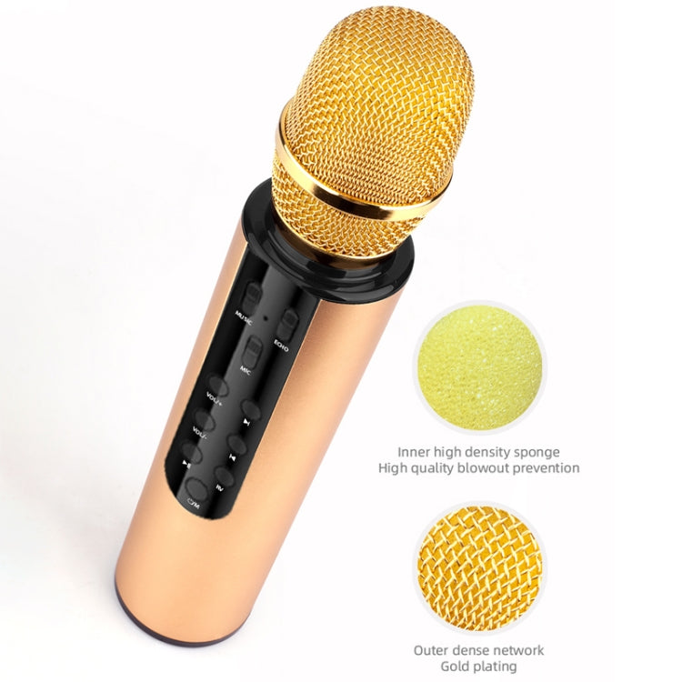 K3 Bluetooth 5.0 Karaoke Wireless Bluetooth Condenser Microphone with Live Stereo Sound