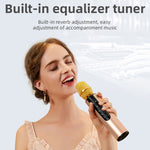 Microfono Karaoke Bluetooth 5.0 Wireless con Audio Stereo