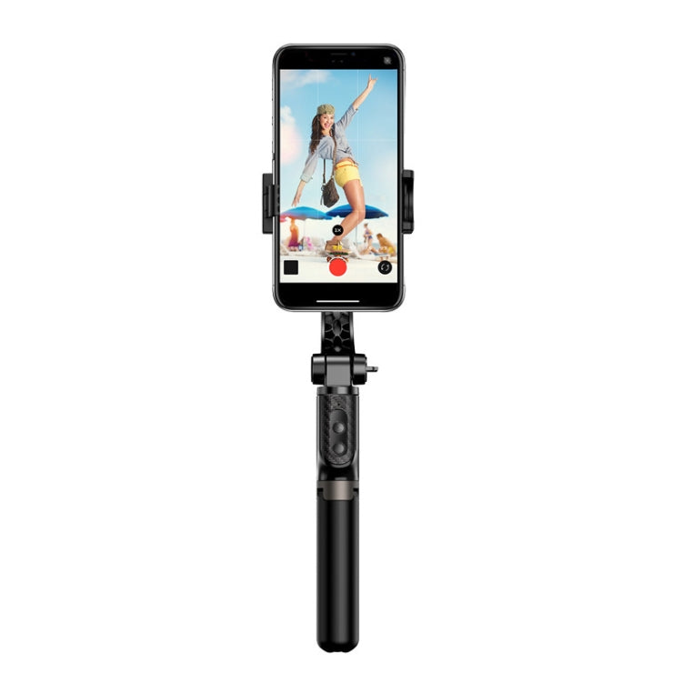 Stabilizzatore cardanico portatile H202 pieghevole 3 in 1 supporto per treppiede per selfie stick remoto Bluetooth per smartphone, controllo a doppio tasto, H202 Dual-Key Control