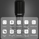 Microfono USB Yanmai Q10B con staffa e LED