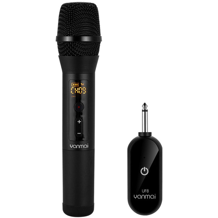 Yanmai UF8 UHF Wireless Dynamic Microphone with LCD Display, UF8