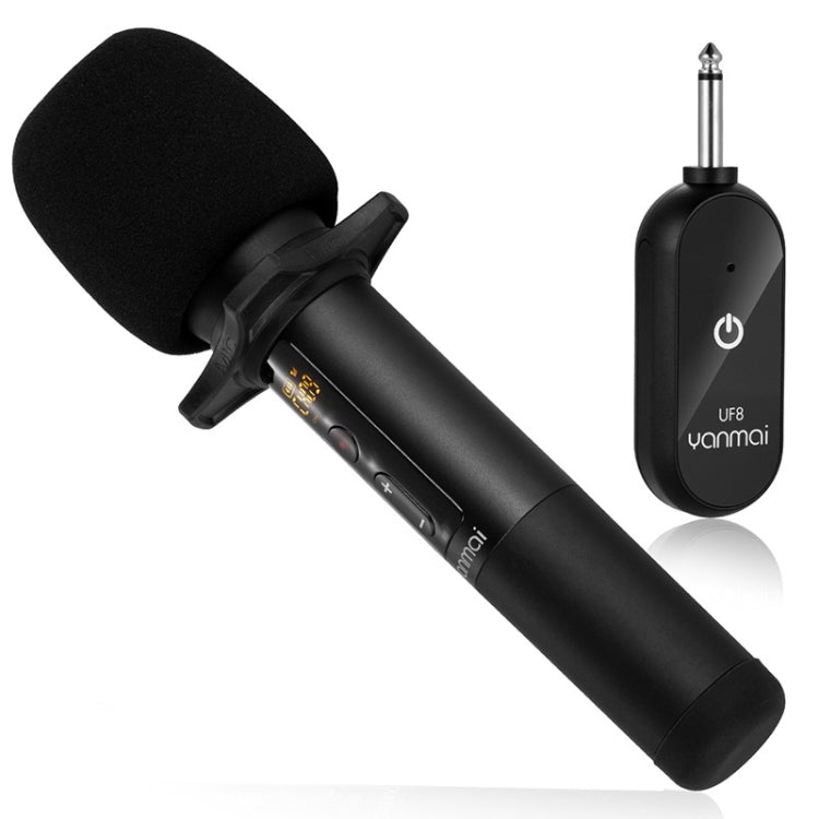 Yanmai UF8 UHF Wireless Dynamic Microphone with LCD Display, UF8