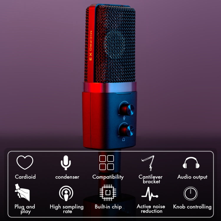 Microfono USB Yanmai X3 con regolazione volume