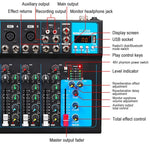 Mixer audio USB Bluetooth 7 canali con riverbero F7