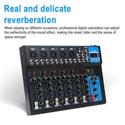 F7 Home 7 Channel Bluetooth USB Reverb Mixer, EU Plug, F7 EU Plug