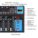 Mixer audio USB Bluetooth 4 canali con riverbero F4 EU