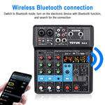 TEYUN NA4 Console di missaggio audio a 4 canali