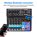 Console di missaggio audio TEYUN NA6 a 6 canali
