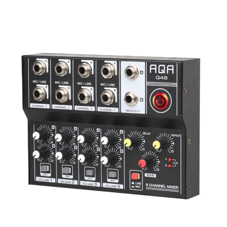 Mixer microfonico a 8 canali con effetti riverbero