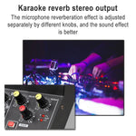 Mixer microfonico a 8 canali con effetti riverbero