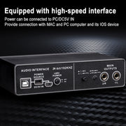 Free Scrive External Microphone Sound Card for Computer TEYUN Q-22 USB