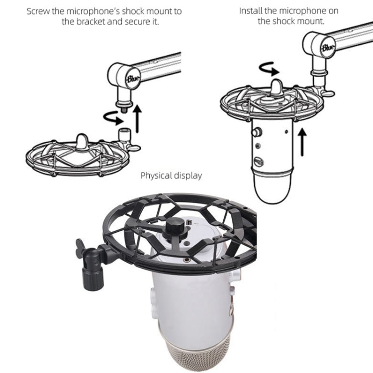 Metal Shock Mount for TEYUN T8 Live Microphone, T8