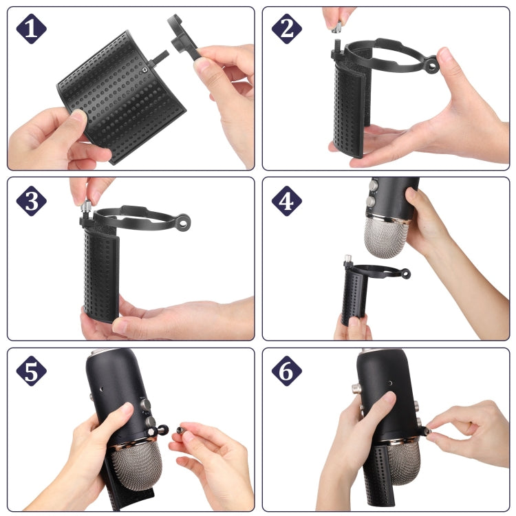 Clip con staffa da tavolo per microfono a condensatore TEYUN PS-4