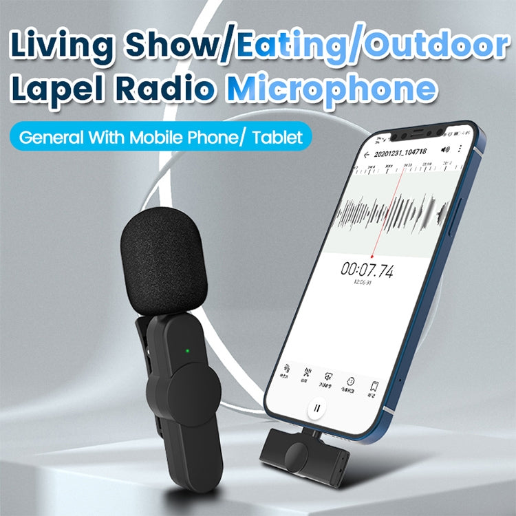 EP033T Microfono radio wireless lavalier con interfaccia USB-C/Type-C, EP033T Type-C