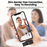 Microfono wireless lavalier con interfaccia 8 pin compatibile App