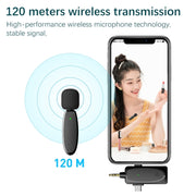 AP003 Mini Wireless Lavalier Microphone with Intelligent Noise Reduction, One by One