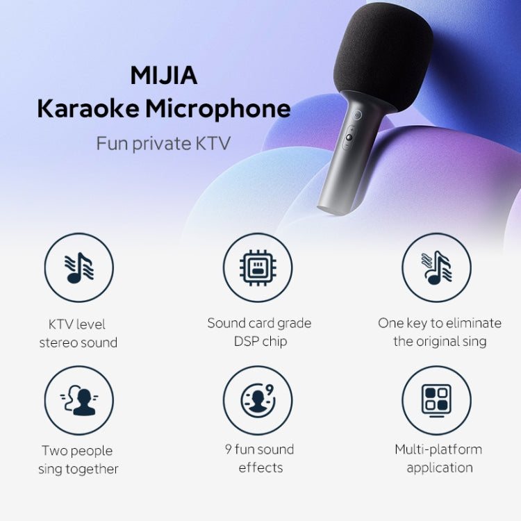 Microfono karaoke stereo originale Xiaomi Mijia Bluetooth 5.1 con riduzione del rumore