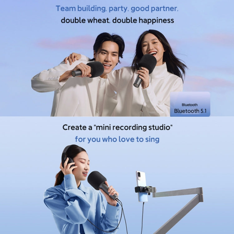 Original Xiaomi Mijia Bluetooth 5.1 Stereo Karaoke Microphone with Noise Reduction