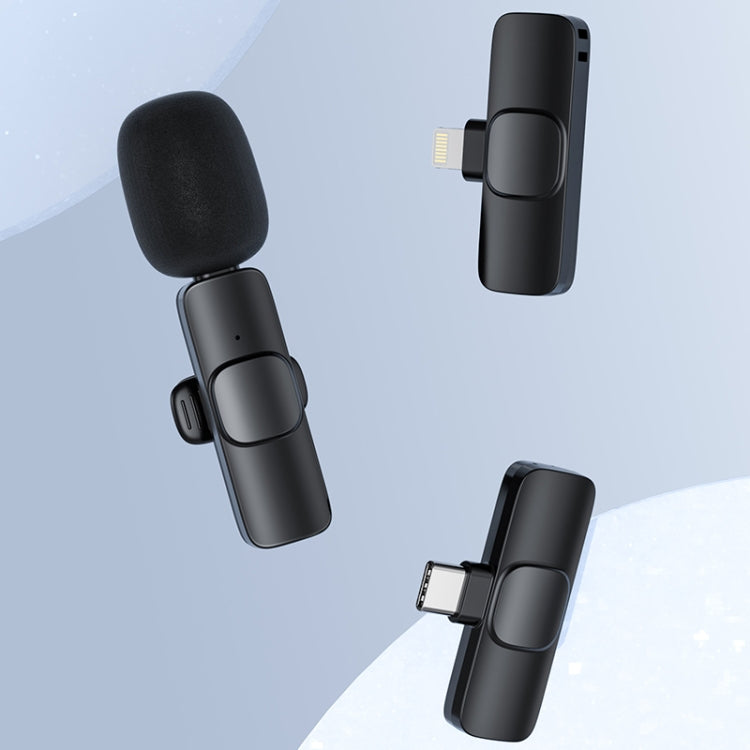 Mini microfono lavalier wireless con interfaccia Type-C