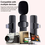 Mini microfono lavalier wireless con interfaccia 8 pin