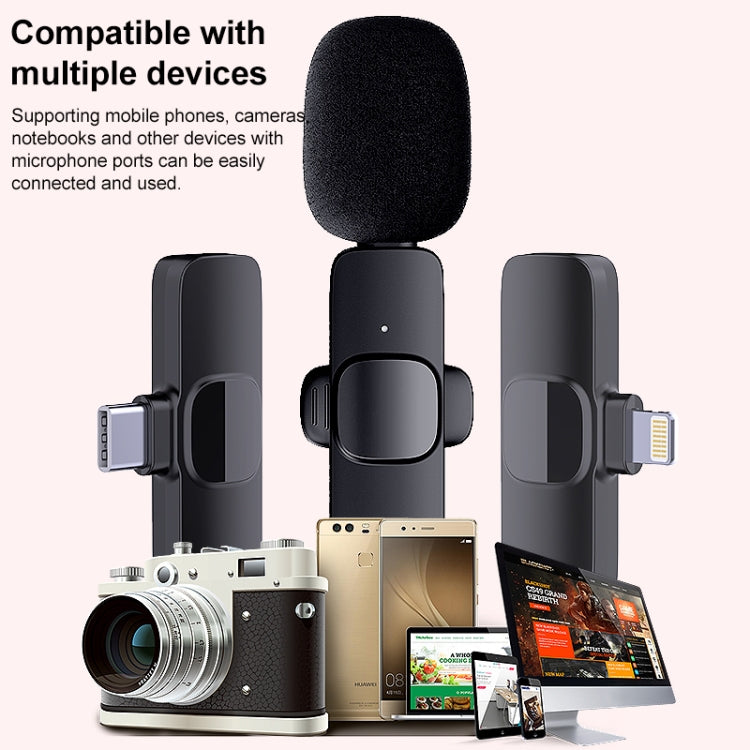 Mini microfono lavalier wireless con interfaccia 8 pin