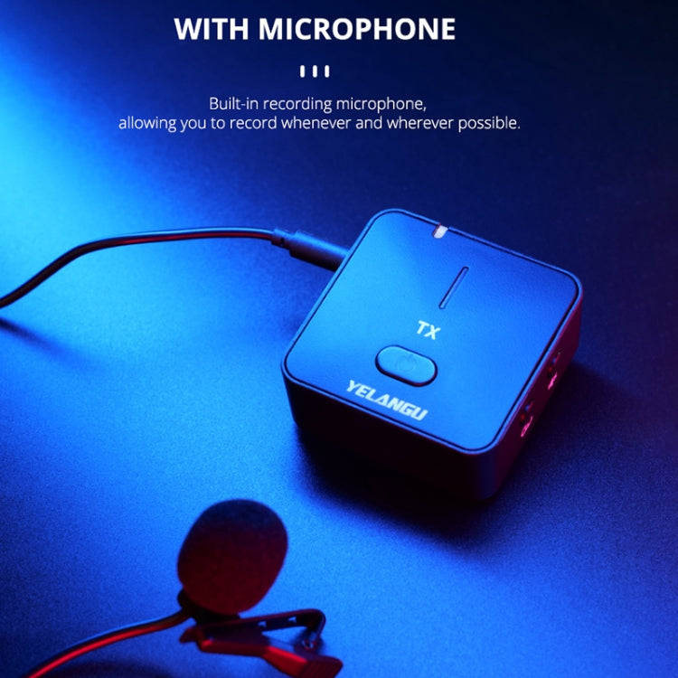 Sistema microfonico wireless YELANGU MX5S doppio canale 2,4 GHz