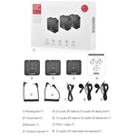 Sistema microfonico wireless YELANGU MX5S doppio canale 2,4 GHz