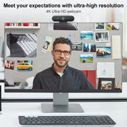 Logitech C1000e BRIO 4K HD Videocamera grandangolare per computer live con microfono, C1000e