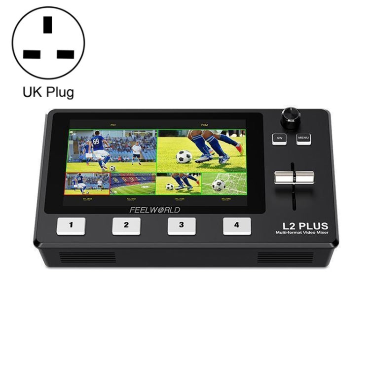 FEELWORLD L2 Plus Multi-Camera Video Mixer Switcher with 5.5 Inch Screen, L2 PLUS