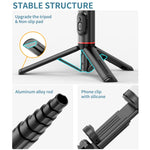 Bastone selfie con treppiede e luce rotante Bluetooth