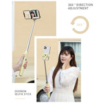 Asta selfie con treppiede e telecomando Bluetooth