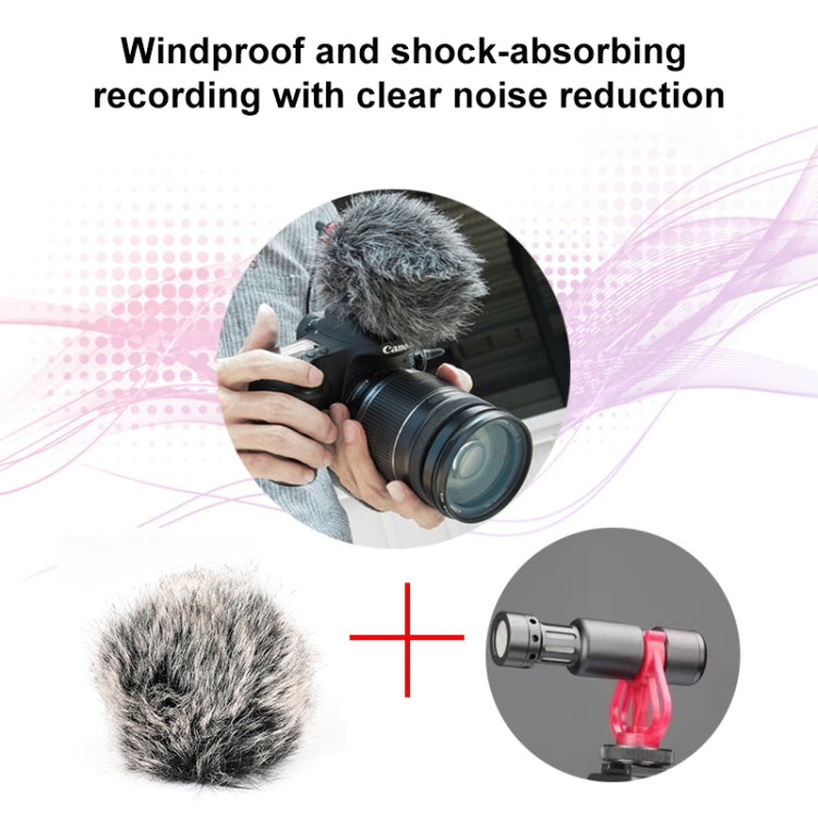 M30 Portable Wired Condenser Microphone Shotgun Travel Vlog Record Studio Video for Camera Phone