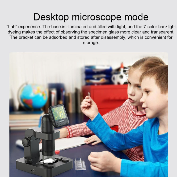 APEXEL MS003 Portable Outdoor HD Digital Microscope with Base, APEXEL MS003