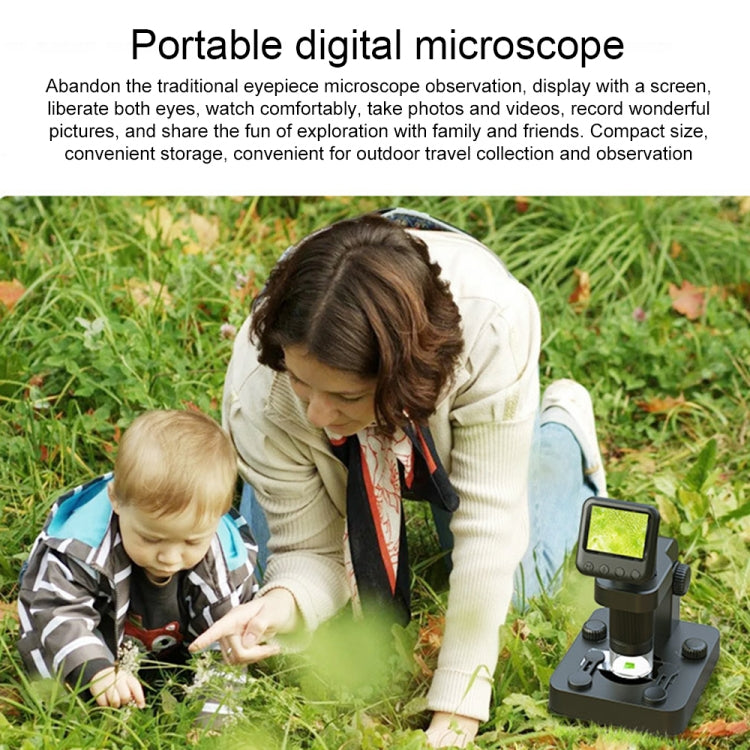 APEXEL MS003 Portable Outdoor HD Digital Microscope with Base, APEXEL MS003